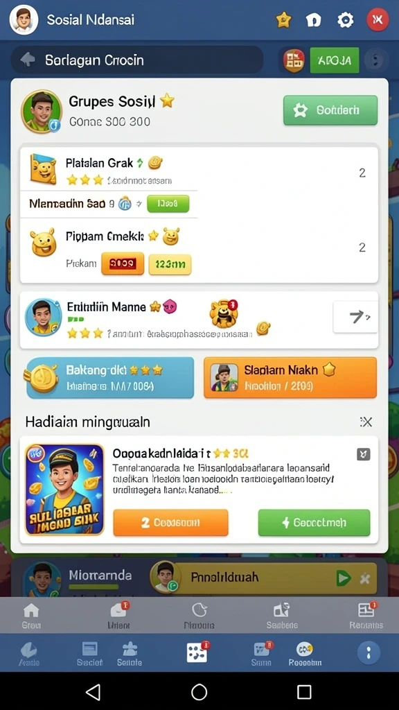 Screenshot menunjukkan leaderboard kompetisi dengan peringkat pemain.