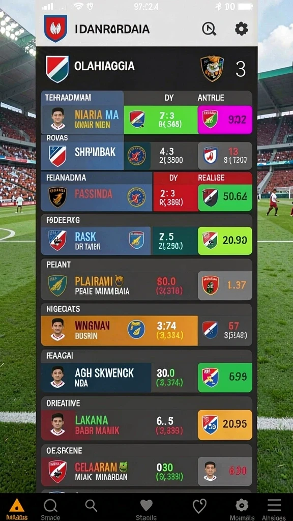 Menu navigasi yang mudah digunakan untuk semua pemain.