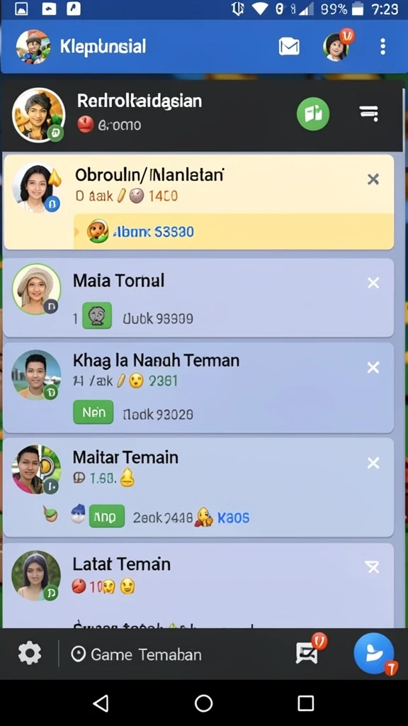 Tampilan awal aplikasi 777WIN yang menarik.