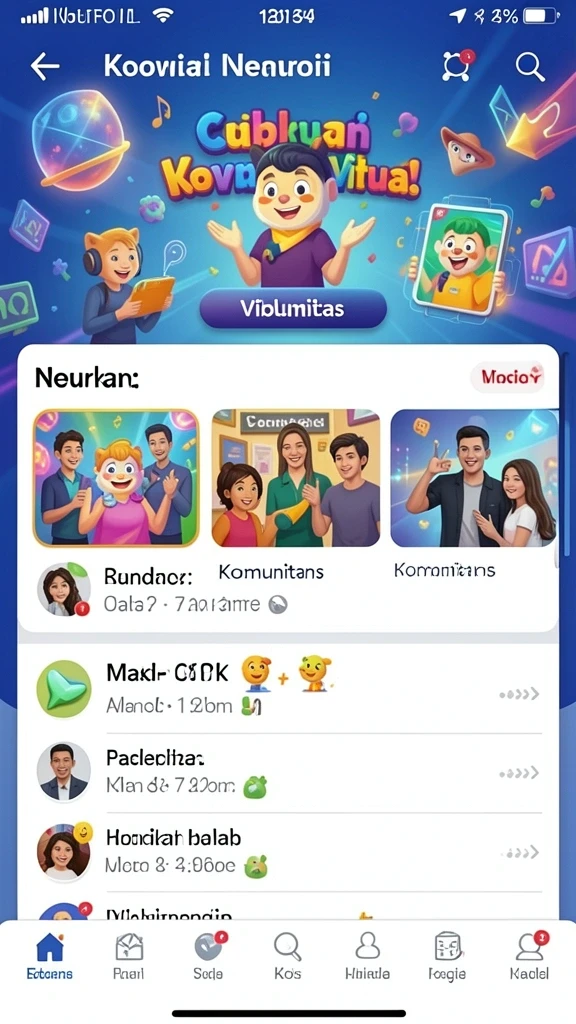 Screenshot memperlihatkan karakter unik di BARA22.