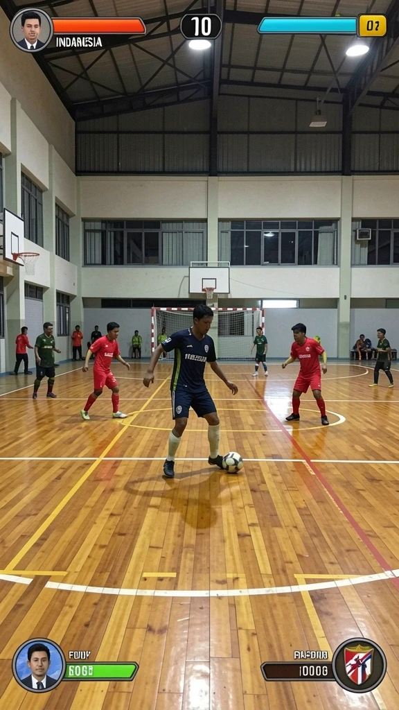 Dalam permainan, Anda dapat melihat berbagai tim sepak bola terkenal.