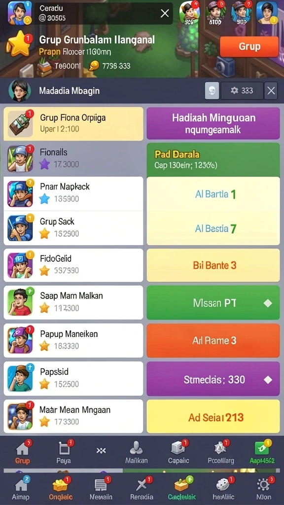 Tampilan antarmuka pengguna yang menarik.