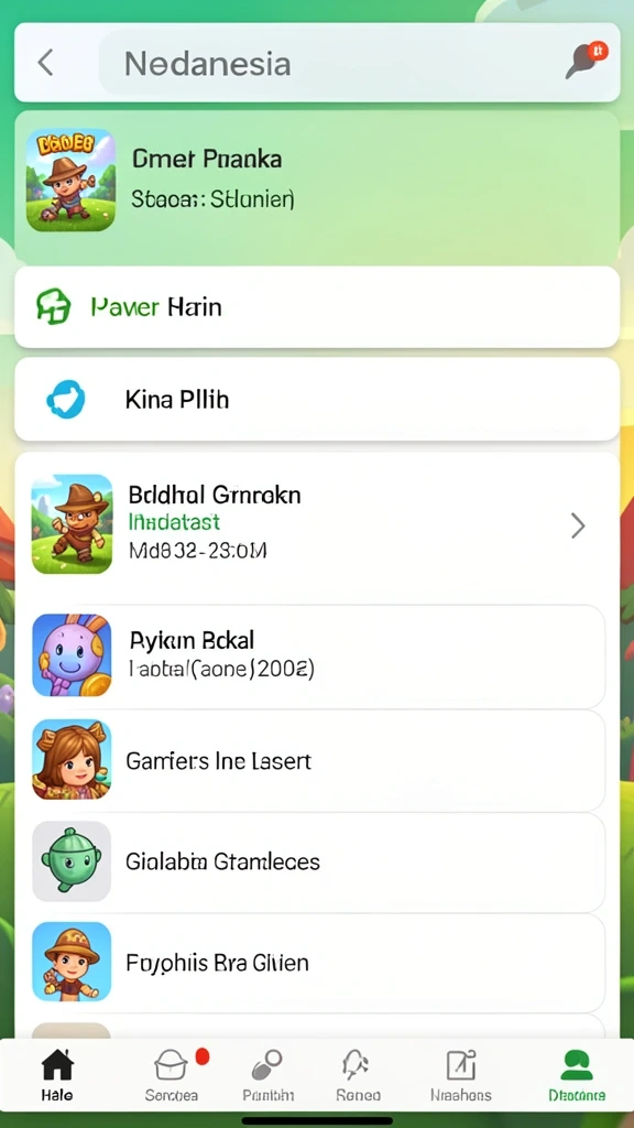 Beragam permainan judi yang tersedia untuk pemain.