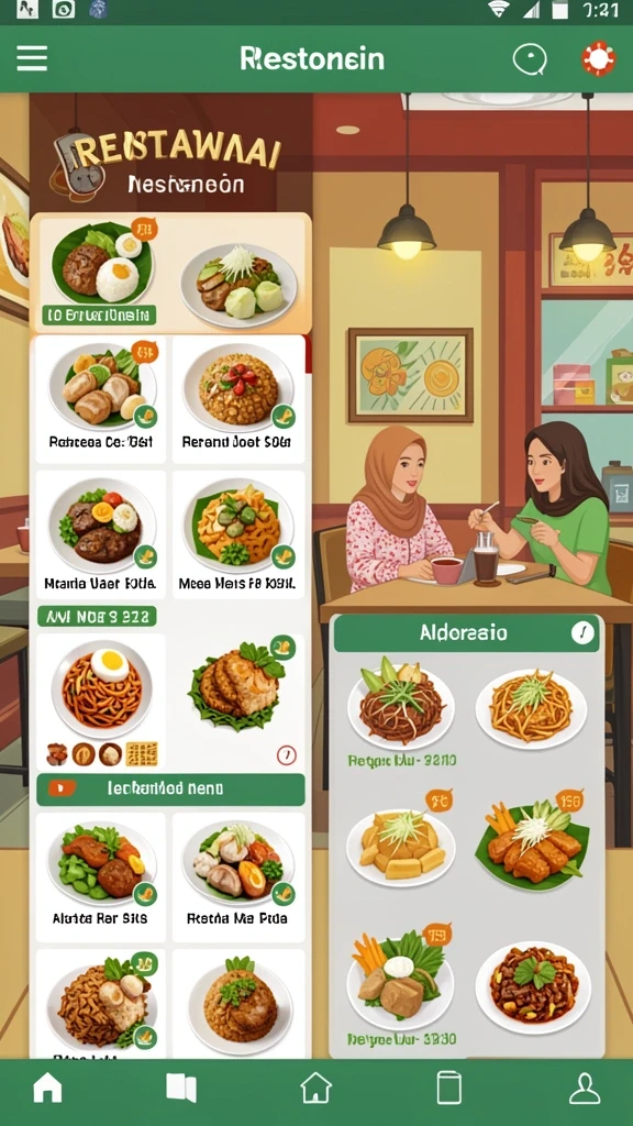 Fitur sosial yang memungkinkan interaksi antar pemain.