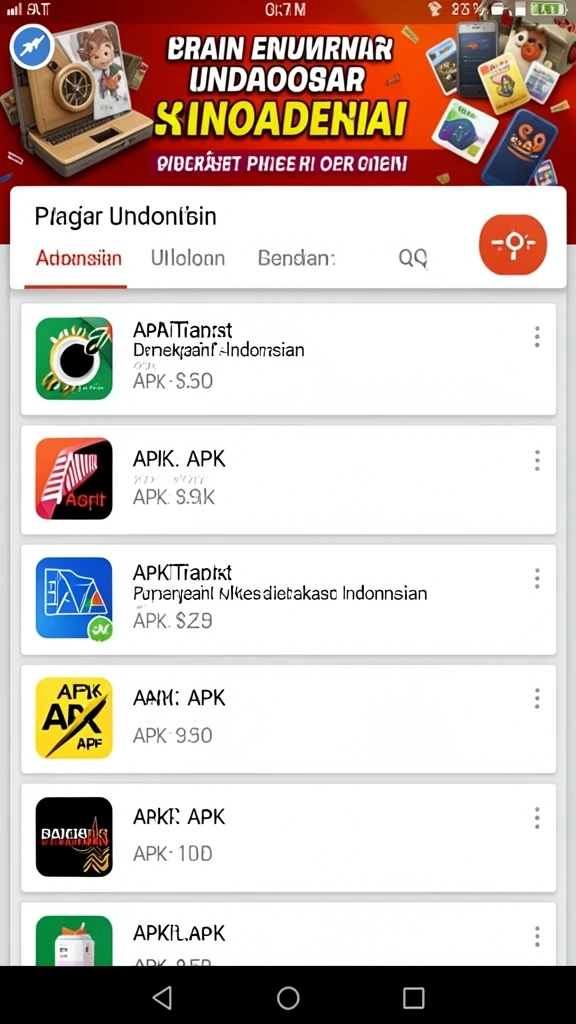 Tampilan menu yang menarik dan mudah dinavigasi.
