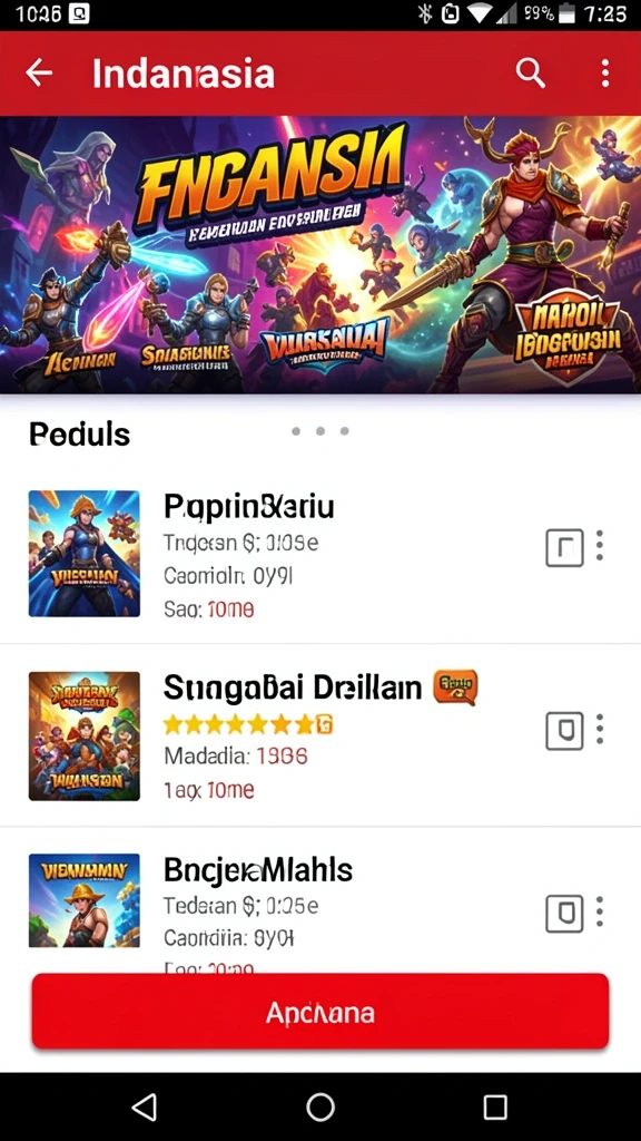Menyenangkan dengan beragam pilihan permainan setiap hari.