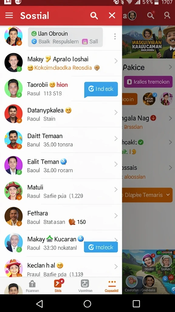 Screenshot 2 menampilkan fitur multiplayer di JKTJKT saat bermain bersama teman.