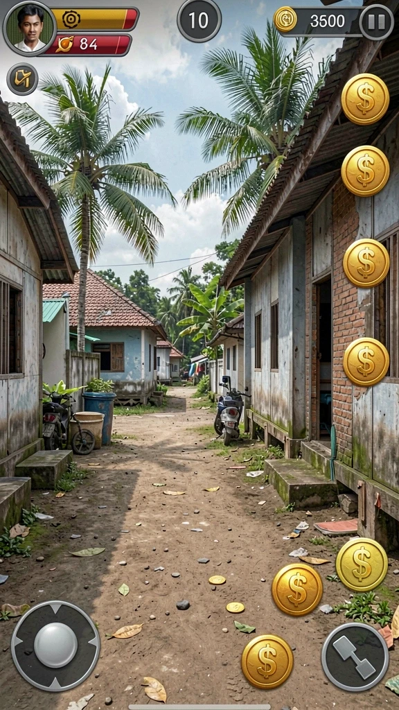 Screenshot 3 menunjukkan level baru yang diperkenalkan dalam pembaruan terbaru.