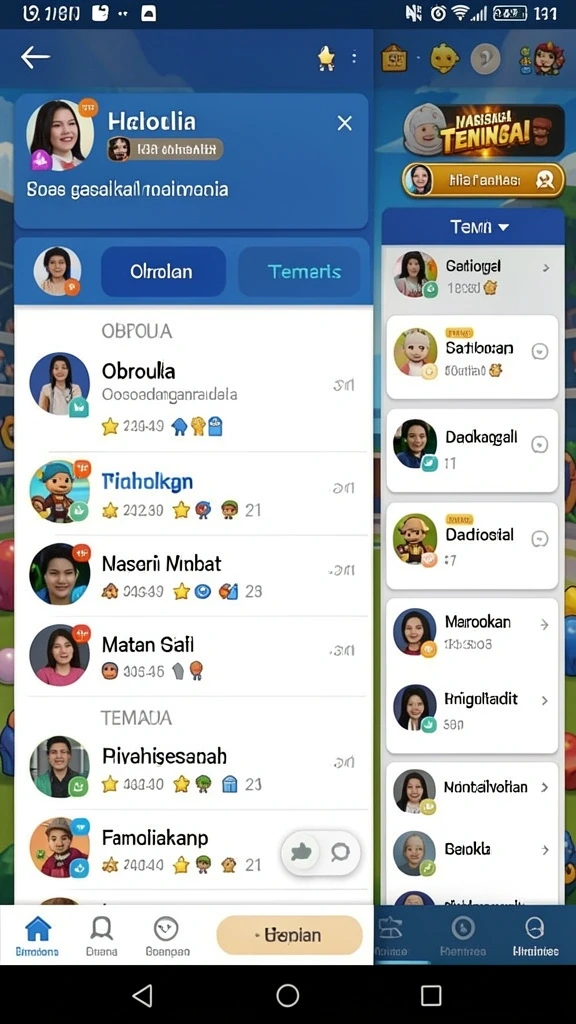 Karakter yang dapat dikustomisasi dengan banyak pilihan.