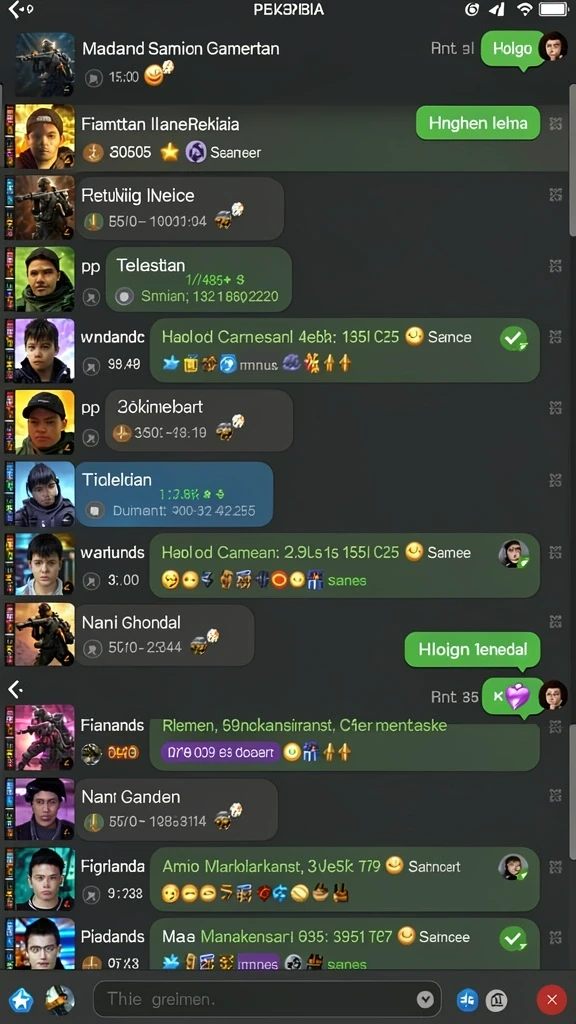Screenshot menunjukkan karakter yang sedang dalam aksi seru.