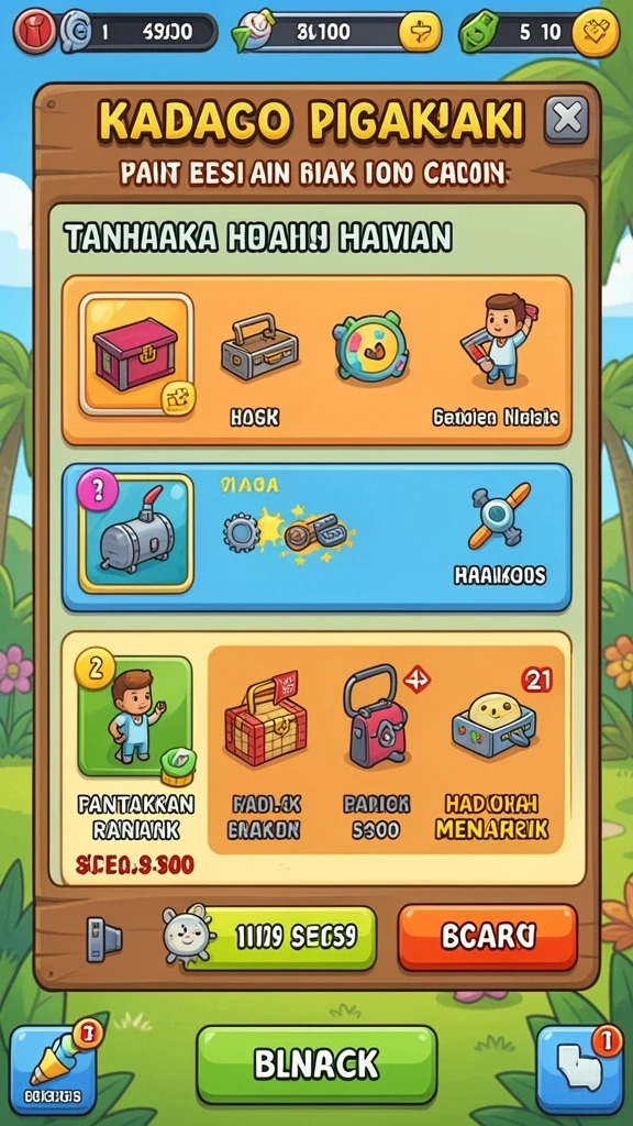 Screenshot dari level terbaru dengan tantangan mendebarkan.