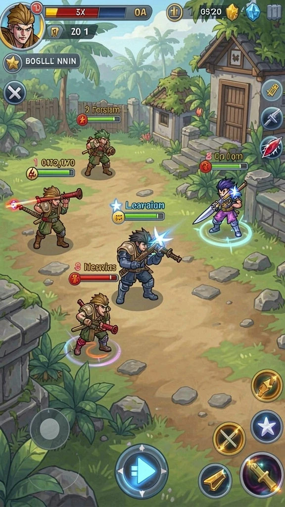 Tangkapan layar ketiga memperlihatkan mode multiplayer dengan teman.