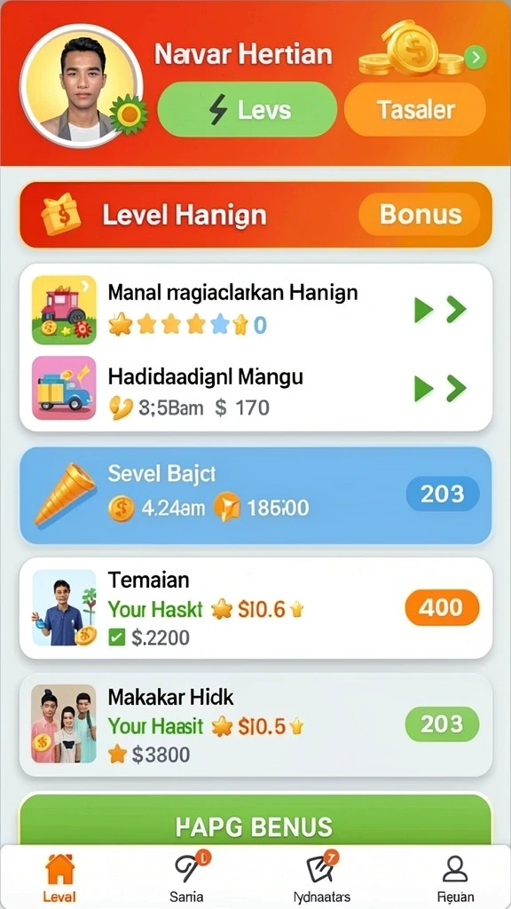 Mode permainan seru yang dapat dimainkan bersama teman.